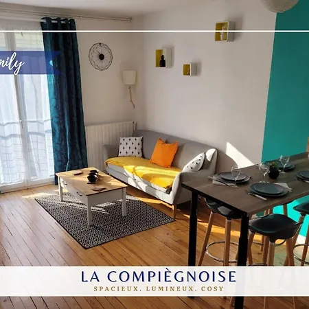 Apartmán La Compiegnoise - Spacieux - Lumineux - Cosy Compiègne